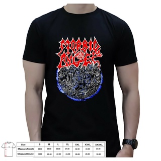 เสื้อยืดสีขาวGILDAN เสื้อยืด พิมพ์ลาย Novelty man Morbid Angel madness altars ของขวัญวันเกิด สําหรับผู้ชายS-4XL