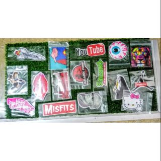 สติ๊กเกอร์ติดแต่งรถมอเตอร์​ไซค์กันน้ำ​ ชุดล่ะ16ชิ้น-18ชิ้น