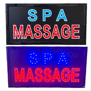 LED Sign SPA MASSAGE ป้ายไฟแอลอีดีสำหรับตกแต่ง 220V ป้ายตัวอักษร ป้ายไฟ ป้ายหน้าร้าน ใช้ประดับตกแต่ง