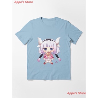 COD การ์ตูน Kanna Wave Cute Sticker Essential T-Shirt สาวใช้มังกรของนางสาวโคบายาชิ เสื้อยืดพิมพ์ลาย ผู้ชายและผู้หญิง