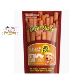 (รสเเกะ)SLEEKY Chewy Snack - Strap แบบแผ่น 175g.