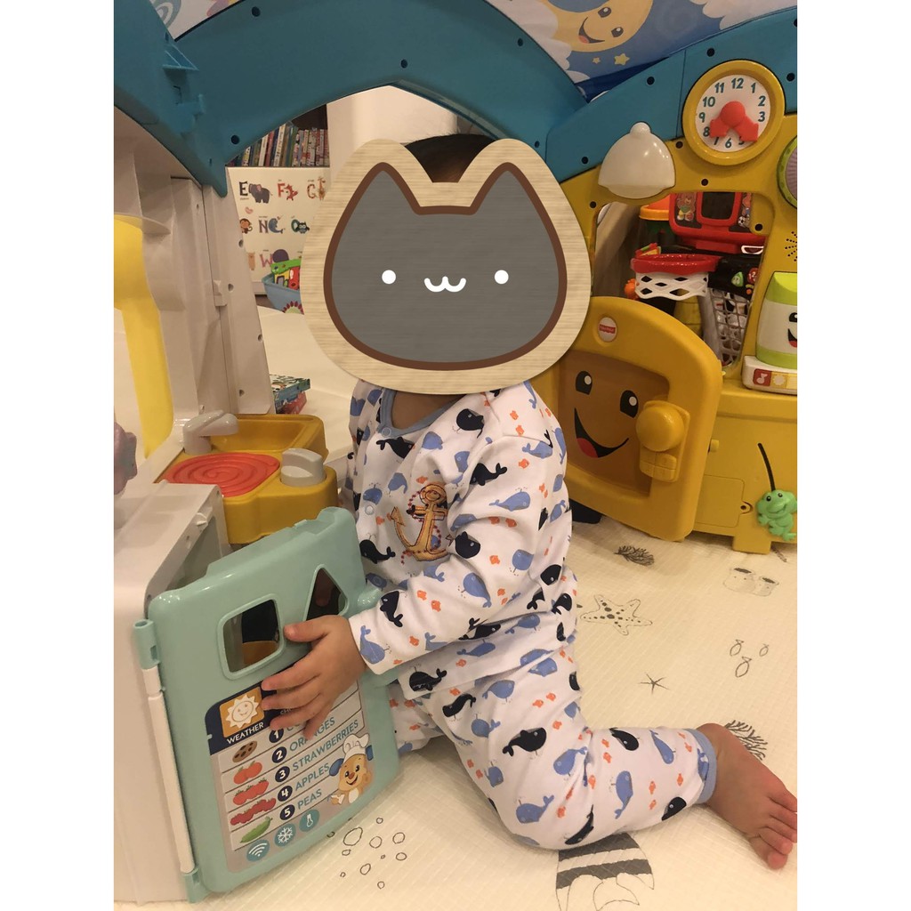 เกรดพรีเมี่ยม ชุดนอนเด็ก ลายปัก (6M/9M/18M) Oh Whale Baby ผ้า cotton 100% ผู้หญิง ผู้ชาย ใส่ได้ ให้เป็นของขวัญเยี่ยมคลอด