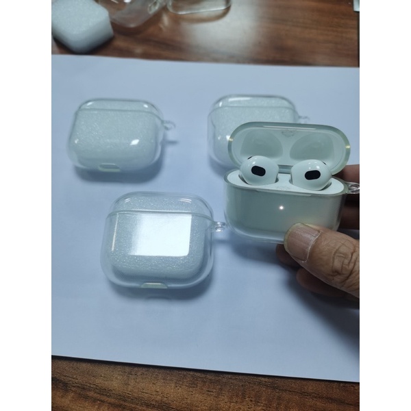เคสหูฟัง Airpods 3 พื้นผิวโค้ง 3D ป้องกันการกระแทก ไร้รอยขีดข่วน ล้างทำความสะอาดง่าย