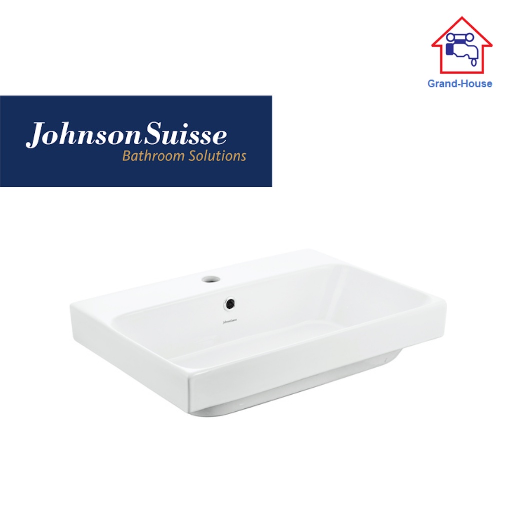 Johnson Suisse Gemelli สี่เหลี่ยม 550 อ่างล้างหน้ากึ่งแทรก WBAAGM131WW