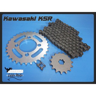 KAWASAKI KSR110 (15T) FRONT ​&amp; (31T) REAR SPROVKET &amp; "MAX" DRIVE CHAIN (420-112L) // สเตอร์หน้า15ฟัน สเตอร์หลัง  31ฟัน