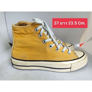 Converse แท้ Size 37 ยาว 23.5 รองเท้ามือสอง ผ้าใบ แฟชั่น ทำงาน ลำลอง เที่ยว เกรด A+(P)