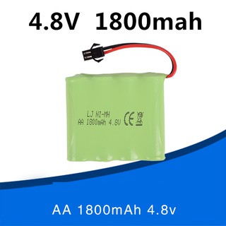 แบตเตอรี่ 4.8V 1800mAh 4 * AA NI-MH แบตเตอรี่สำหรับ รถบังคับ เรือบังคับ หัวSM