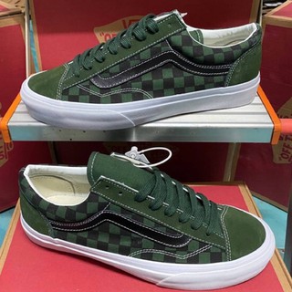 Vans Old Skool checkerboard green 🌵 สินค้าพร้อมกล่อง