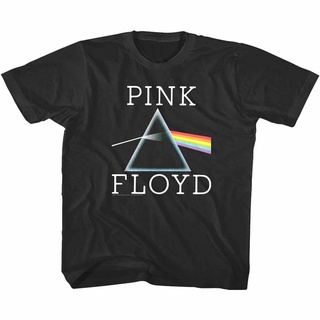 เสื้อยืดผ้าฝ้ายพิมพ์ลายแฟชั่นเสื้อยืด พิมพ์ลายอัลบั้ม Pink Floyd Dark Side of the Moon Prism สําหรับเด็กวัยหัดเดิน