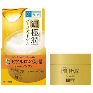 HADA LABO เจลบำรุงผิวหน้า มาส์กหน้าก่อนนอน ฮาดะ ลาโบะ ออล - อิน - วัน เพอร์เฟค เจล สูตรไฮยาลูรอน  เซราไมด์ และสควาเลน ขน