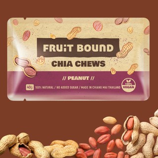 Fruit Bound Chia Chews Peanut - ฟรุตเบานด์ เชีย ชูวส์ รสถั่ว กลิ่นหอมของถั่วลิสง