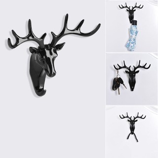 Creative Deer หัวตะขอแขวน รูปกวาง ติดผนัง (สีเทา) - INTL SA1089