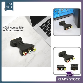 Rga อะแดปเตอร์ AV HDMI เป็น 3 RGB RCA คอมโพสิต AV ประสิทธิภาพสูง สําหรับทีวี