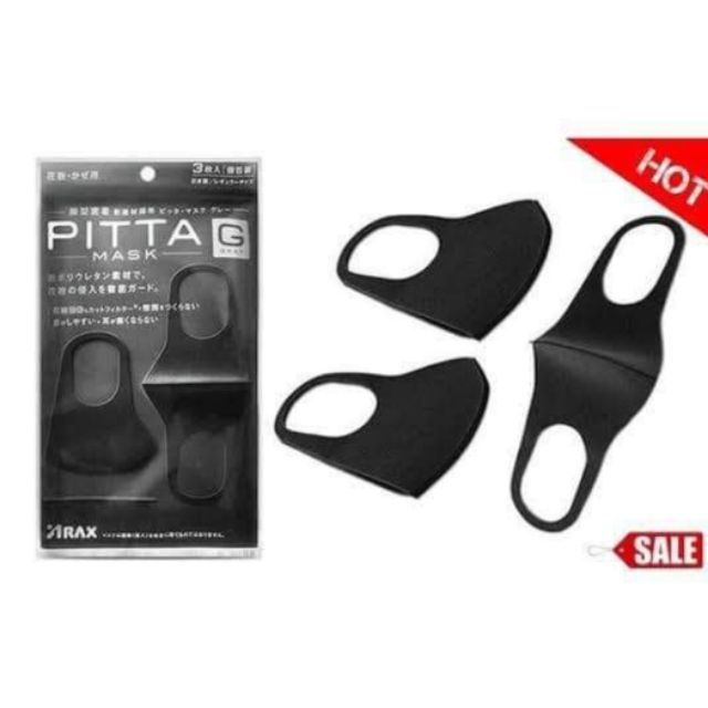 ผ้าปิดจมูกสีดำ PITTA หน้ากาก ผ้า สีดำ นุ่ม ใส่สบาย ถูกสุดในเว็บ ราคาถูก อนามัย กันฝุ่น กันเชื้อโรค สวย ดูดี ​ราคา​ 5 บาท