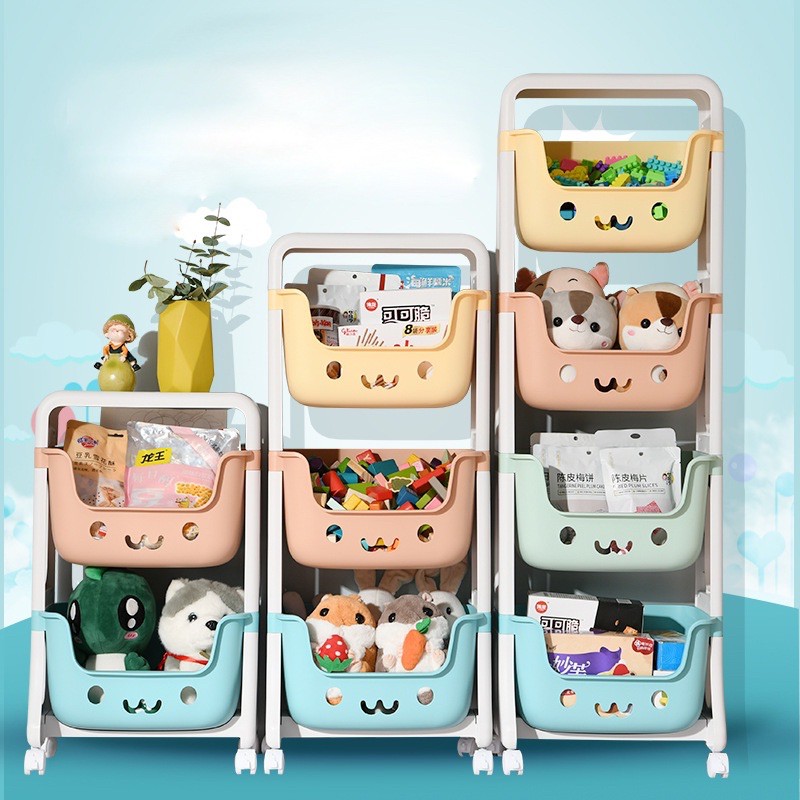 AZ MULTIPURPOSE STACKING ของเล่น RACK 2 TIER 3 TIER PORTABLE ของเล่น RACK