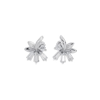 Jewelry Buffet Delicate Wild Flower Earrings Sterling Silver 925 and Rhodium Plated