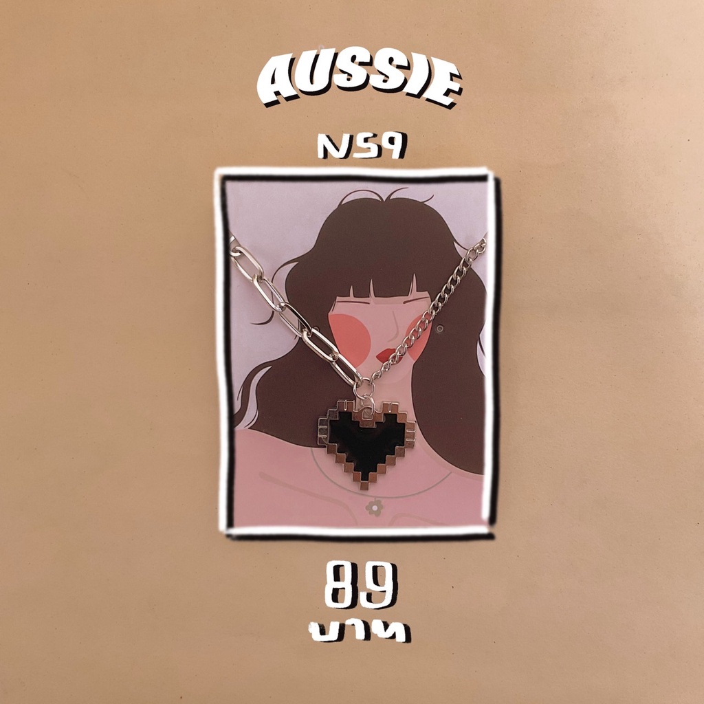 N59┇สร้อยคอจี้หัวใจ.