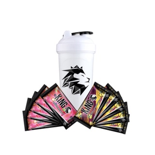 K 1 N G (เค วัน เอ็น จี) Energy Drink Boss Berry &amp; Lemon Tea 10 ซอง [Free shaker] เครื่องดื่มให้พลังงาน อีสปอร์ต