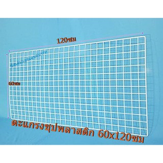 ตะแกรง ลวดชุบพลาสติก ขนาด 60x120 cm. 1 แผง ส่งฟรี