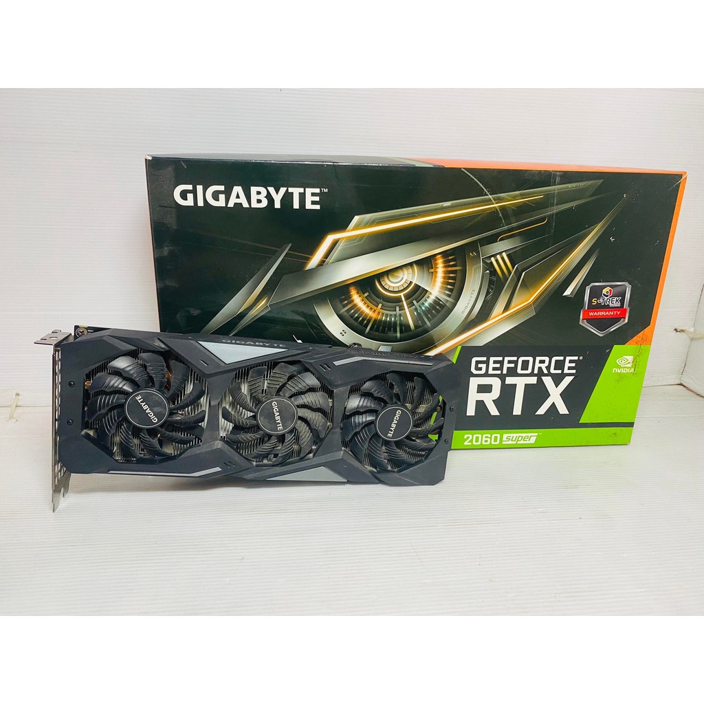 ขายการ์ดจอมือสอง GIGABYTE GAMING RTX2060Super 8GB ต่อไฟเพิ่ม 6+8pin