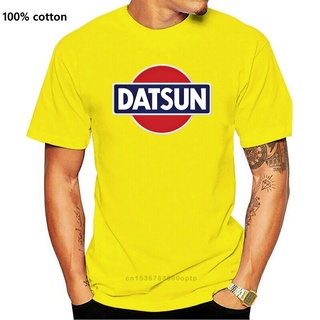 พร้อมส่ง เสื้อยืดคอกลม ผ้าฝ้าย พิมพ์ลายโลโก้ Datsun สีดํา 3 สี สําหรับผู้ชายS-5XL