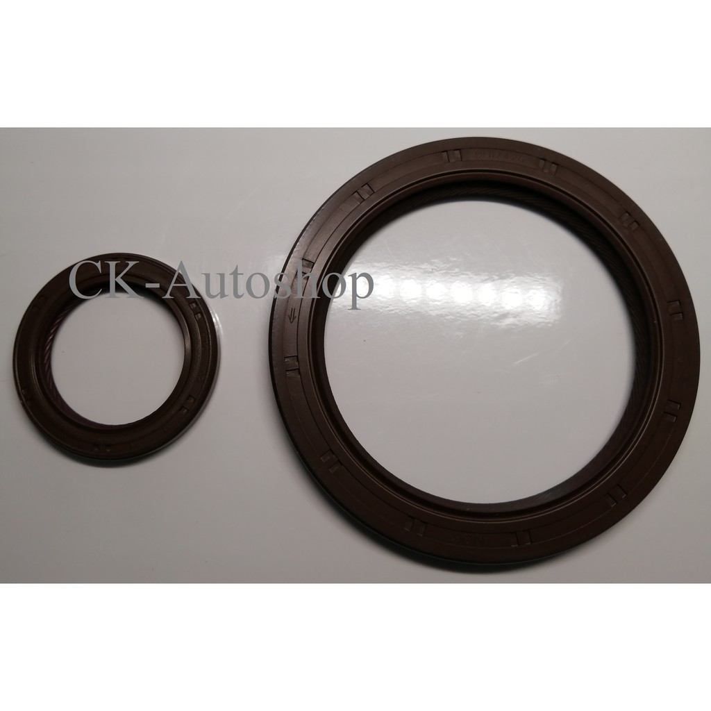 NOK ญี่ปุ่น Viton timing & flywheel ซีลน้ํามัน 2 ชิ้น/เซ็ตสําหรับ Toyota 4AGE 16V 20V 4AGZE ใน AW11 