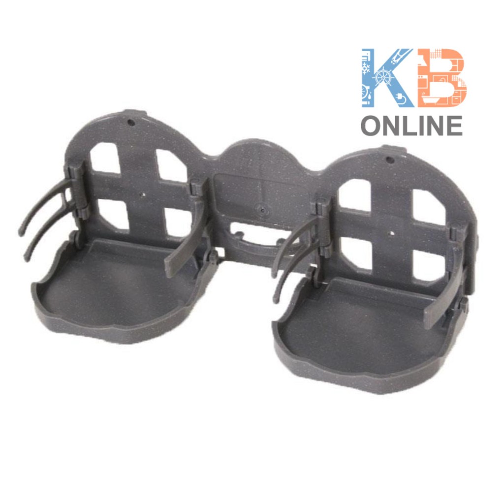 แท่นวางเครื่องดื่มพับได้แบบคู่ Store-All ขนาด25.8x10.5x11ซม เทา Folding Helm Organiser Store-All 25.