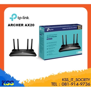 TP-LINK Archer AX20 AX1800 Dual-Band Wi-Fi 6 Router