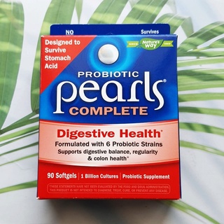 โปรไบโอติก Probiotic Pearls Complete 1 Billion Cultures 90 Softgels (Natures Way®)