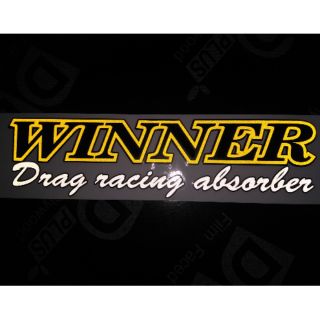 สติ๊กเกอร์ซิ่ง​ WINNER Drag racing​ 3Mสะท้อนแสง