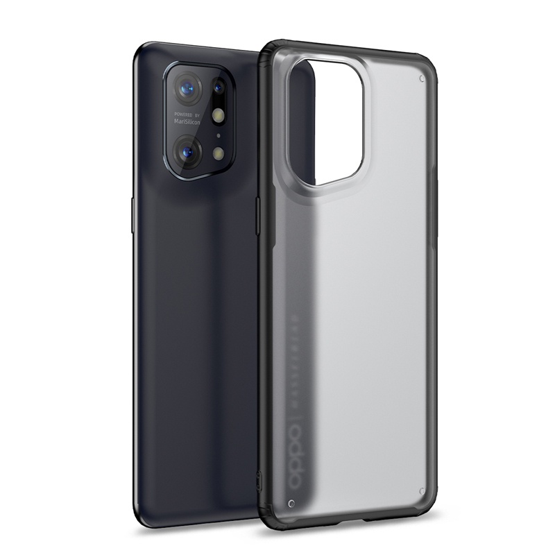 สําหรับ OPPO Find X5 Pro เคส บางพิเศษ ใส เคลือบ PC + TPU กันชน กันกระแทก เคสหลัง