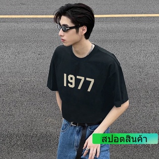 เสื้อยืดแขนสั้น ผ้าฝ้าย พิมพ์ลายกราฟฟิค ขนาดใหญ่ สไตล์ฮาราจูกุ สําหรับผู้ชาย ไซซ์