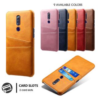 OPPO F11 Pro F7 F5 Youth F3 F1 Plus Luxury Slim Card Slot Wallet PU Leather Case Shockproof Cover