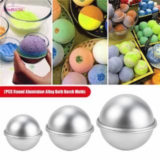 SH Round Aluminium Alloy Bath Bomb Molds DIY Tool Salt Ball Homemade Semicircle Sphere