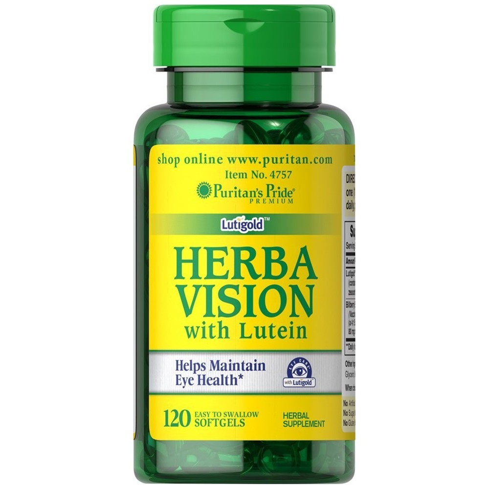 Puritan’s Pride Herbavision with Lutein and Bilberry / 120 Softgels