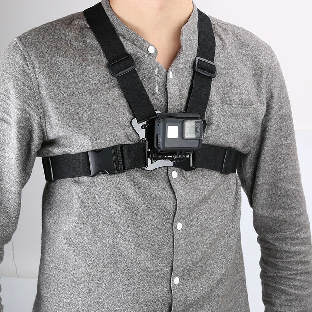 TELESIN สายคาดหน้าอก สำหรับ Gopro / DJI / INSTA360 สายรัดหน้าอก กล้องAction Camera Chest Strap Mount thumbnail 10