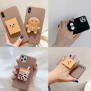 VIVO Y69 Y81 Y83 Y91 Y93 Y95 Y91C Y50 V11 V11Pro V15 V15Pro S1 S1Pro V17 V17Pro Phone Case Milk tea Cookies Bracket TPU Soft Cover กรณี