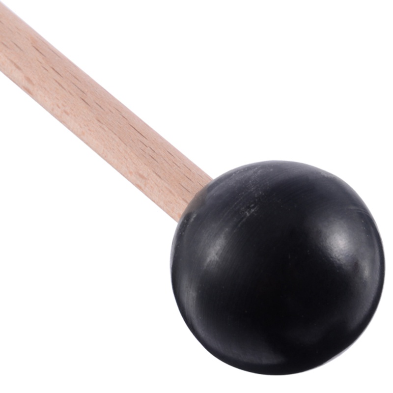 หัวกระดิ่งยางนิ่ม ด้ามจับไม้ สําหรับเครื่องดนตรี ไซโลโฟน Glockenspiel 2 ชิ้น - รูปที่ 3