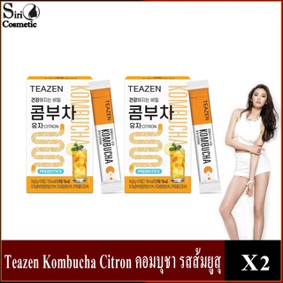 Teazen Kombucha Citron คอมบุชา รสส้มยูสุ X2