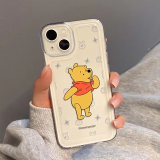 เคสโทรศัพท์มือถือ แบบใส ลายหมีพูห์น่ารัก สําหรับ iphone 11 13 7 8 Plus 12 13Pro Max X XS Max 7 8 SE 2020