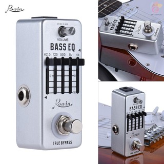 Nt Rowin Bass Guitar Equalizer Effect Pedal 5 - Band Eq ทรูบายพาสอะลูมิเนียมสําหรับกีตาร์เบส