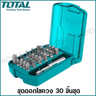 Total ชุดดอกไขควง อเนกประสงค์ 30 ตัวชุด รุ่น TACSD10306 ( 30 pcs Screwdriver Bits Set )