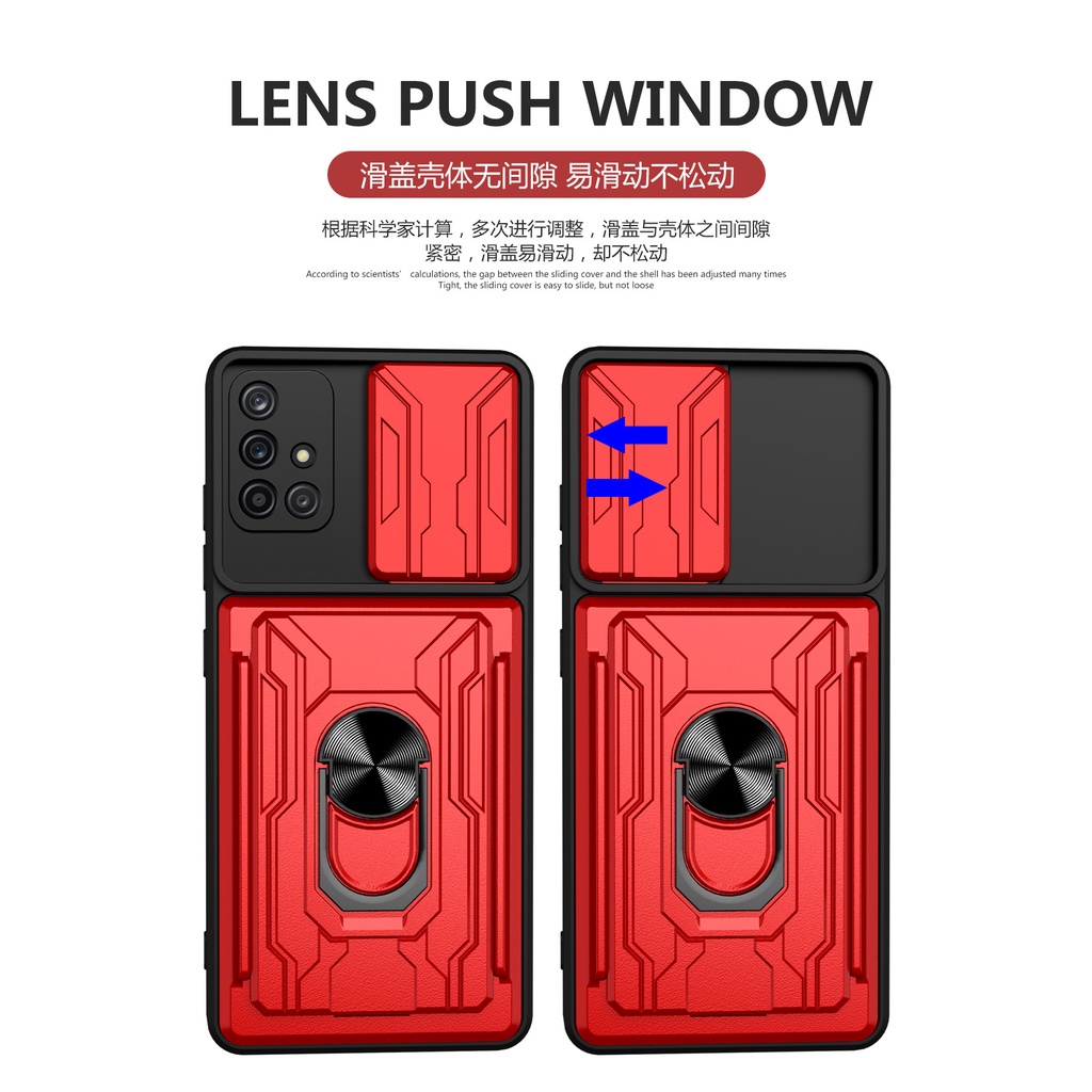 Luxury Shockproof Armor Case Samsung Galaxy A71 A51 A31 A21S A50S A30S A20S A10S A50 4G Card Holder Stand Cover ราคา ถูกที่สุด ดีลบีเคเค แกลเลอรีภาพที่ 9