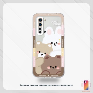 เคสโทรศัพท์มือถือ Tpu ใส แบบนิ่ม ลายการ์ตูนหมี สําหรับ Realme C11 2021 C21Y C31 C35 C15 C21 C25 C20 C3 C12 C2 C25S 5 5S 5i C17 7i C1 C25Y C2 C3i 6i C20A realme Narzo 20 10 10A 20A 30A