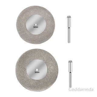 GODD  50/60mm Diamond Cutting Disc Grinding Wheel Saw Circular 3mm Shank Drill Bit Rotary Tool