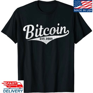 [COD]Bitcoin Est. เสื้อยืด พิมพ์ลายนักลงทุนสกุลเงิน 2009 Btc Crypto ของขวัญS-5XL