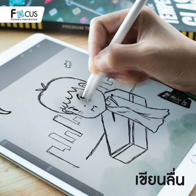 Focusฟิล์มกระจกด้าน สำหรับไอแพด Gen7 8 10.2″/Air4 Air5 10.9″ /Pro11″/Gen10 10.9″/Air6 2024/Pro 2024 ราคา ถูกที่สุด ดีลบีเคเค แกลเลอรีภาพที่ 2