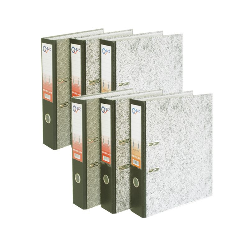 คิวบิซ แฟ้มสันกว้าง 3 นิ้ว F4 รุ่น 260 แพ็ค 6 เล่ม  Q-Biz File Width 3 inches F4 Model 260 Pack 6 Bo