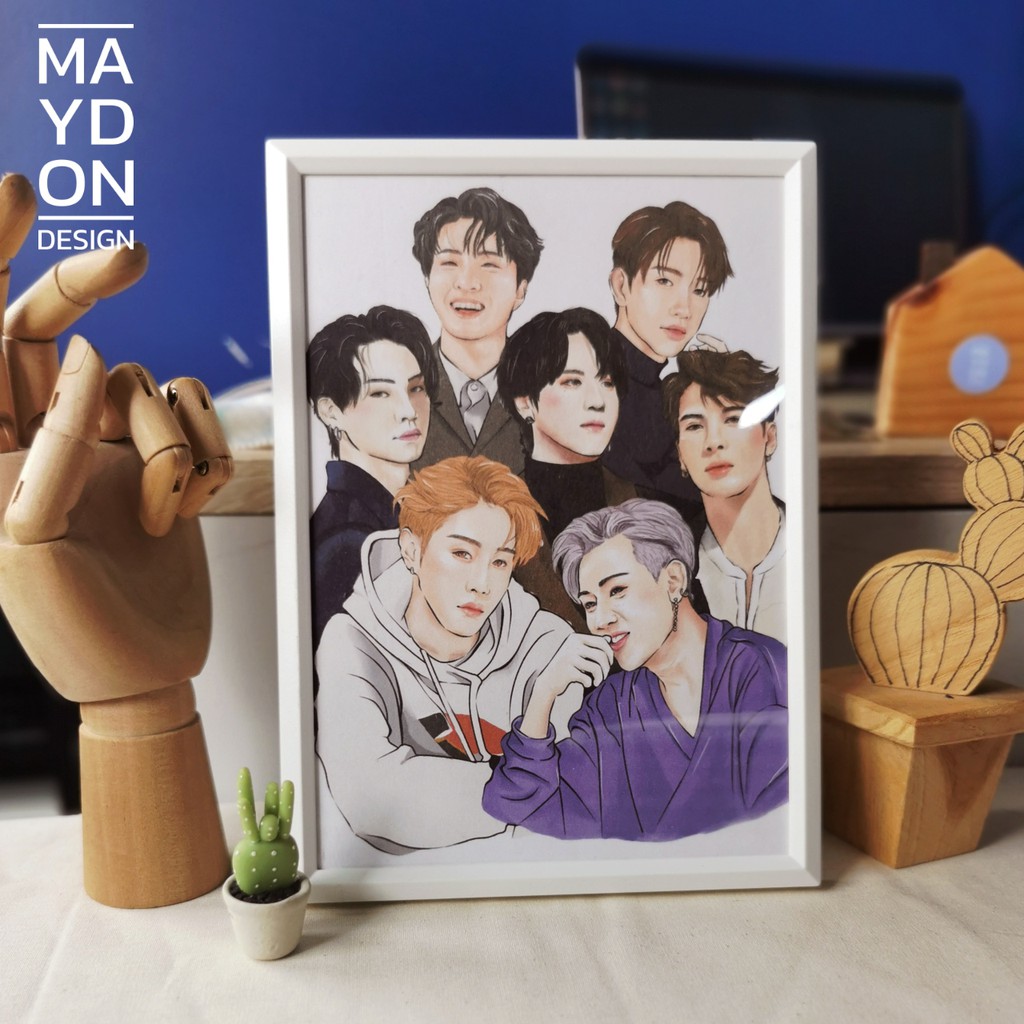 กรอบรูปพร้อมภาพ Fanart - GOT7