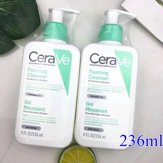 CERAVE Foaming Cleanser 236 ml .Moisturising Lotion 236ml.